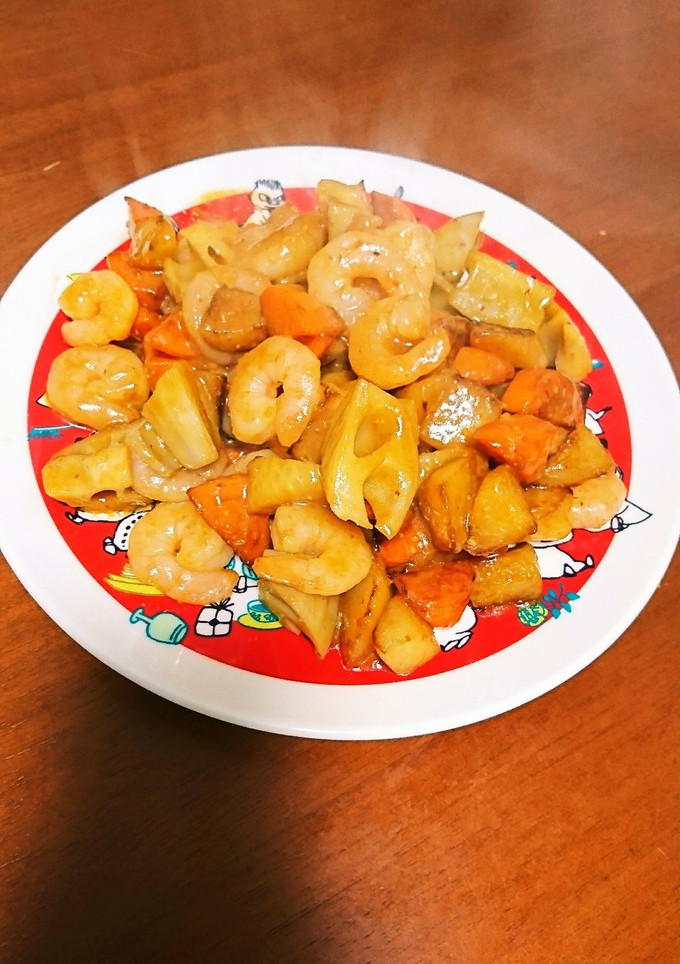 えびと根菜の甘辛炒め-レシピのメイン写真