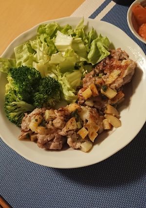 豚こまのねぎ塩じゃがバーグ☆-レシピのメイン写真