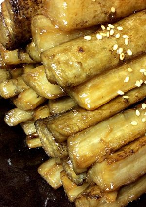 太いゴボウで素揚げ うま煮-レシピのメイン写真