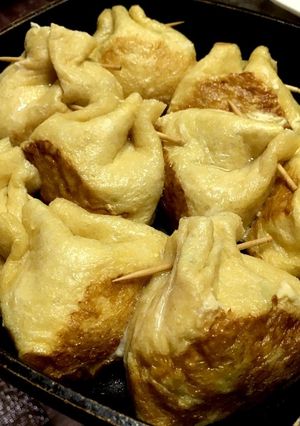 こんがりふわふわの餅と野菜の巾着☆-レシピのメイン写真