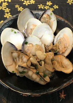 はまぐりと平貝ヒモの酒蒸しバター醤油味-レシピのメイン写真
