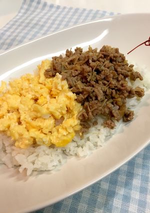 たっぷりそぼろ丼☆えのき入り-レシピのメイン写真