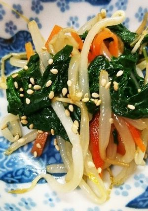 もやしとほうれん草の副菜-レシピのメイン写真