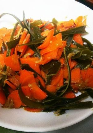 無駄なし★にんじんと昆布の甘辛炒め-レシピのメイン写真
