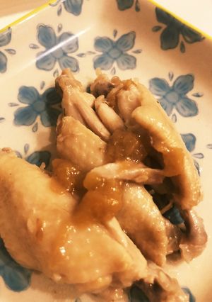 ホットクックで簡単手羽中の梅肉煮-レシピのメイン写真