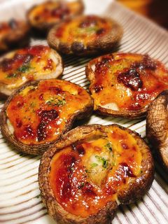 椎茸の青唐辛子味噌マヨ焼き-レシピのメイン写真