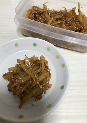 生姜香る、大根の皮とじゃがいものきんぴら-レシピのメイン写真