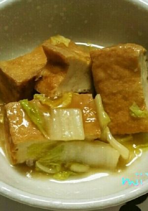 厚揚げと白菜のとろ〜り和風煮-レシピのメイン写真
