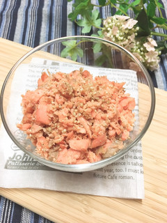 お弁当にも便利♡簡単しっとり鮭ふりかけ♡-レシピのメイン写真