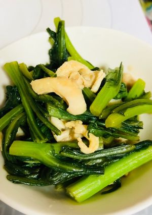 春菊と鶏皮のポン酢和え-レシピのメイン写真