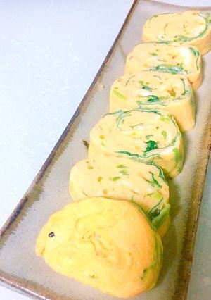 しっとり三つ葉の出汁巻卵焼き。お弁当にも-レシピのメイン写真