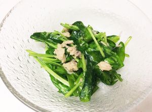 超簡単！サラダほうれん草とツナ缶のサラダ-レシピのメイン写真