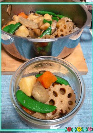 初心者さんの根菜煮物〜(o˘◡˘o)♡-レシピのメイン写真