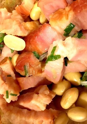 レンジで！ベーコンと大豆の洋風煮-レシピのメイン写真