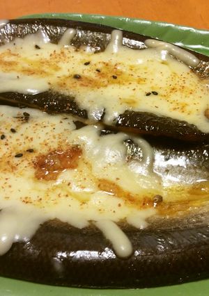 焼き秋刀魚のチーズ七味唐辛子乗せ-レシピのメイン写真