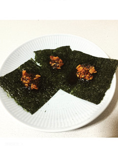 食べるラー油と海苔の簡単おつまみ-レシピのメイン写真