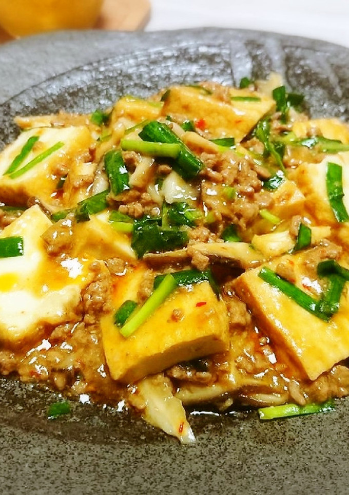 ◆厚揚げとニラのピリ辛挽き肉あん炒め♪-レシピのメイン写真