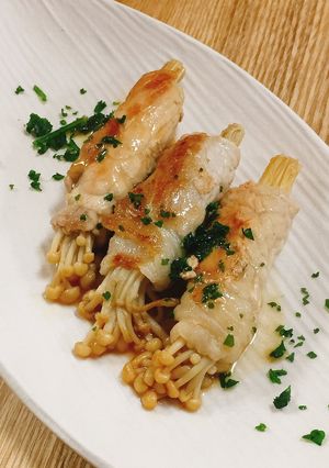 えのき肉巻き♡バタポンソース-レシピのメイン写真