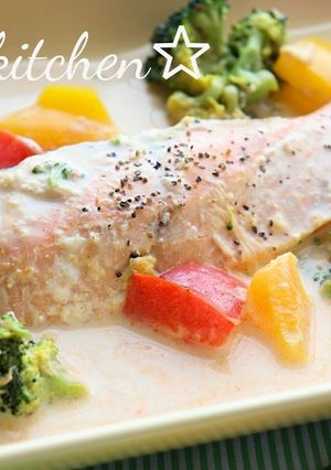 鮭のレッドカレークリーム煮☆-レシピのメイン写真