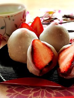 白玉粉で作る簡単!いちご大福-レシピのメイン写真