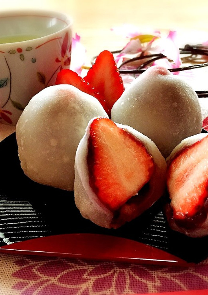 白玉粉で作る簡単！いちご大福-レシピのメイン写真