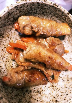 簡単☆美味しい人参の肉巻き-レシピのメイン写真