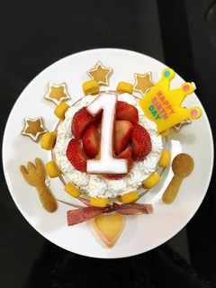1歳 バースデー 離乳食ケーキ 卵無し♡-レシピのメイン写真