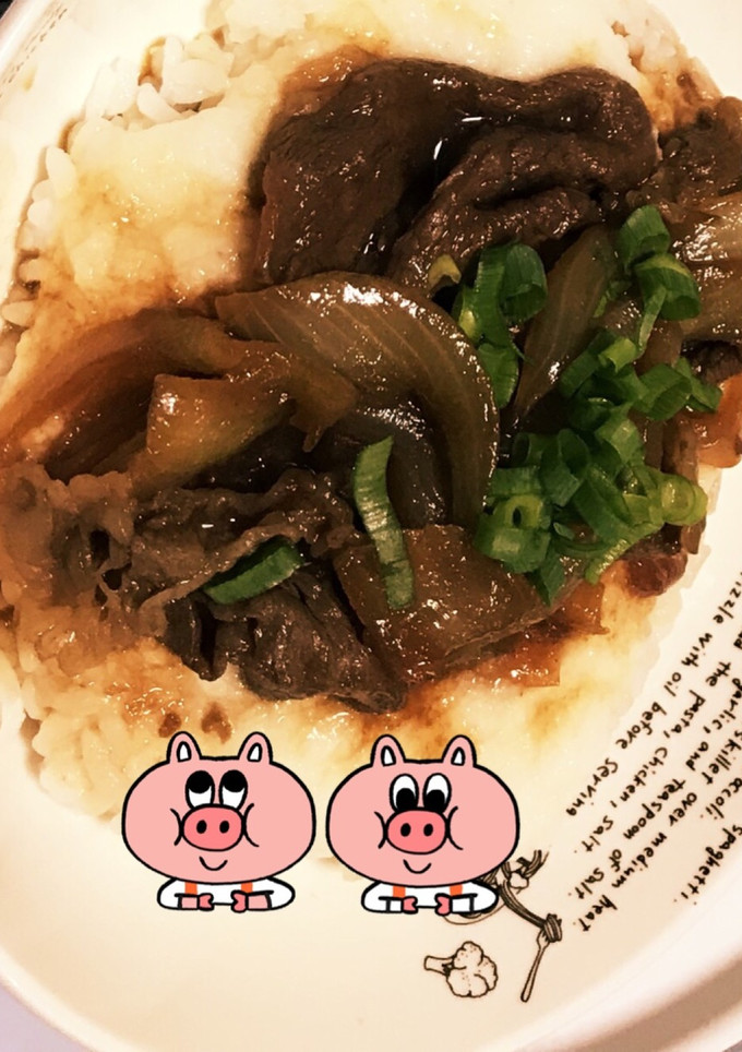 簡単♪♪♪すき焼きとろろ丼-レシピのメイン写真
