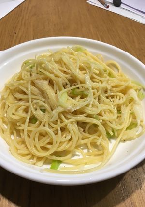 ネギとチーズのガーリックスパゲティ-レシピのメイン写真