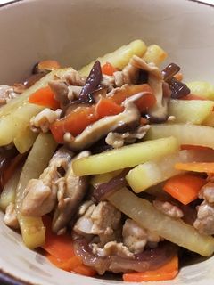 簡単っ☆豚こまポン酢炒め-レシピのメイン写真