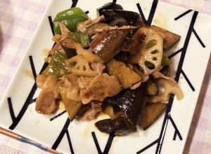話題入り☆なすとれんこんと豚バラみそ炒め-レシピのメイン写真
