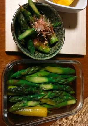 【常備菜】簡単煮るだけ！アスパラのだし煮-レシピのメイン写真
