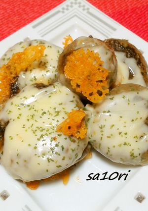 トロっとチーズのせ！椎茸の鰯つみれ詰め！-レシピのメイン写真