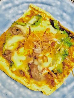 簡単ヘルシー薄揚げ☆で☆お好み焼き-レシピのメイン写真