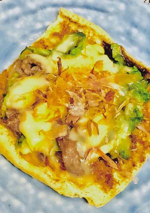 簡単ヘルシー薄揚げ☆で☆お好み焼き-レシピのメイン写真