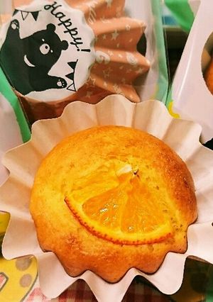 簡単!3ステップ♪オレンジチーズマフィン-レシピのメイン写真