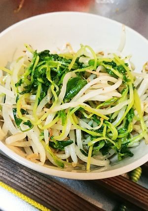 めっちゃ簡単♪節約☆豆苗とモヤシのナムル-レシピのメイン写真