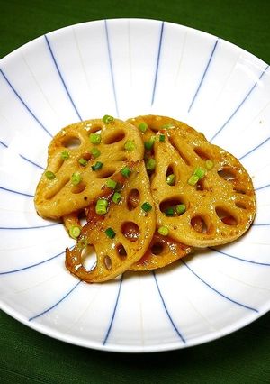 簡単！シャキスパ☆レンコンの甘酢焼き-レシピのメイン写真