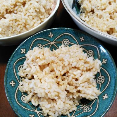 一番簡単♪炊飯器で毎日炊く♪玄米の炊き方 by ぽてまんじゅう