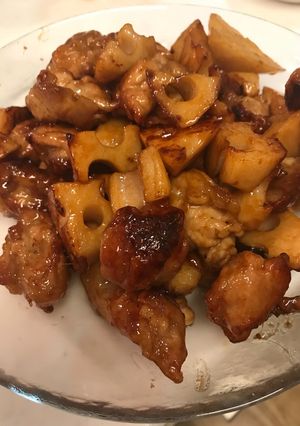 豚肉とレンコンの甘辛煮-レシピのメイン写真
