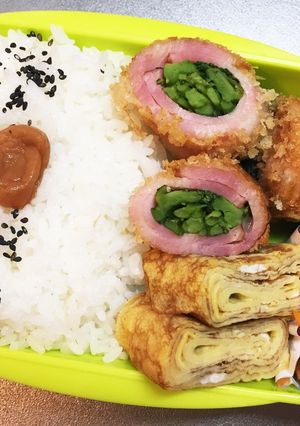 旦那弁当51♥ベーコンロール弁当！-レシピのメイン写真