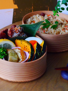 下味冷凍で/米粉でカリッと鶏唐揚げ弁当-レシピのメイン写真