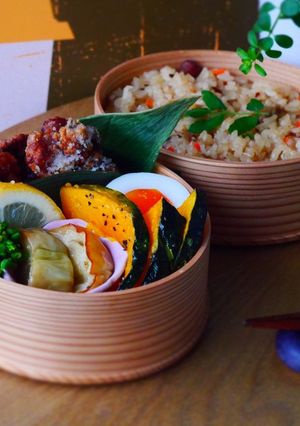 下味冷凍で/米粉でカリッと鶏唐揚げ弁当-レシピのメイン写真
