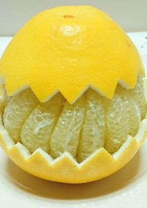 文旦の飾り切り《イースター風》-レシピのメイン写真