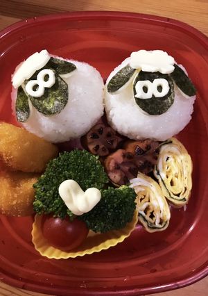 キャラ弁 ひつじのショーン-レシピのメイン写真