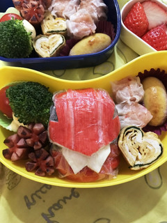 キャラ弁 ルパンレンジャー-レシピのメイン写真