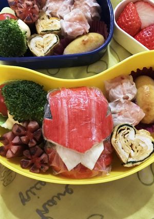 キャラ弁 ルパンレンジャー-レシピのメイン写真