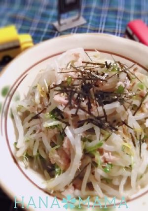 もやしと豆苗♡ツナおかか和え-レシピのメイン写真
