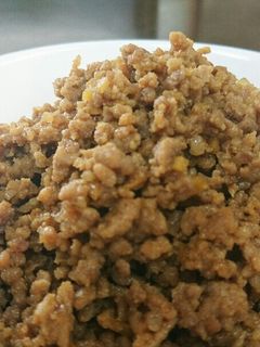 カキ醤油で作った割下ひき肉作り置きそぼろ-レシピのメイン写真