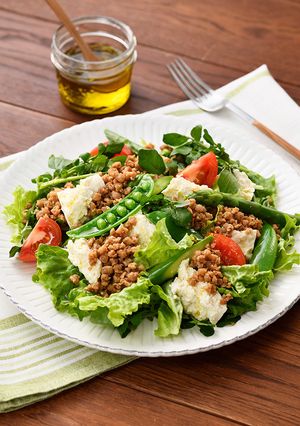 大豆の肉みそと豆腐のパワーサラダ-レシピのメイン写真
